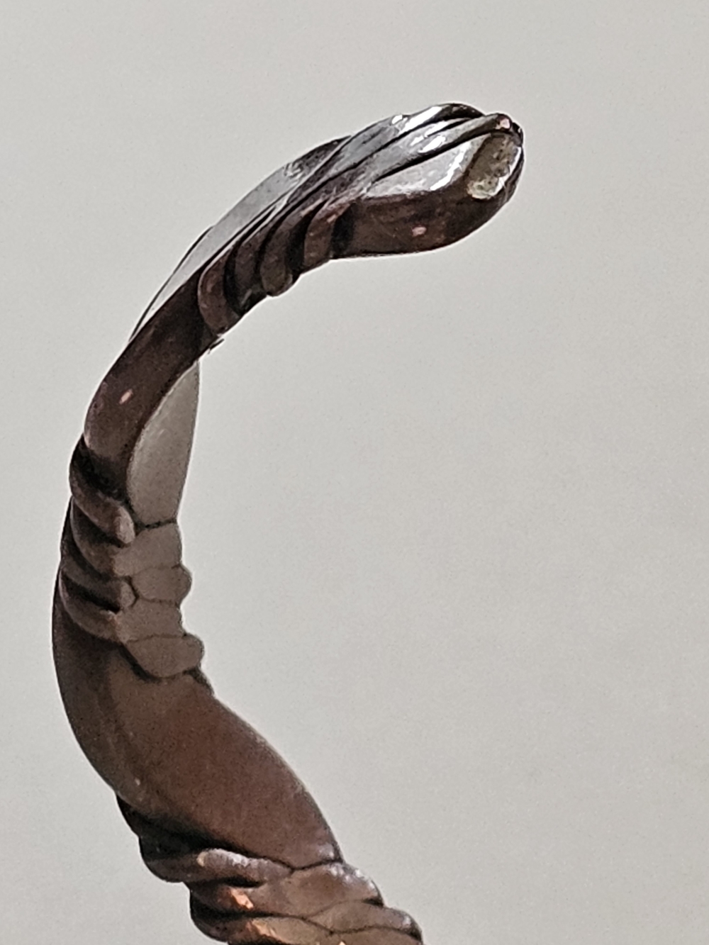 Twisted Rope Design Copper Cuff Bracelet - Picture 5 of 6